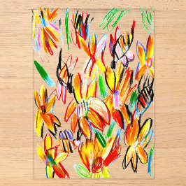Sonnenblumen und Bienen  Acryleinladungen