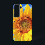 Sonnenblumen und Bienen auf blauem Himmel Samsung Galaxy Hülle<br><div class="desc">Gelbe Sonnenblumen und Bienen auf blauem Himmel - Sommertag - Foto Blume Natur - Sie können auch personalisieren - Wählen / Fügen Sie Ihr einzigartiges Foto - Bild / Text - Name / Farbe / Schriftart / Größe / mehr - Make Your Special Gift - Umgrösse und verschieben oder entfernen...</div>