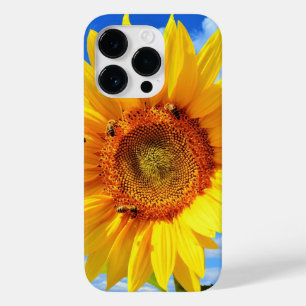 Sonnenblumen und Bienen auf Blue Sky iPhone Gesche Case-Mate iPhone 14 Pro Hülle