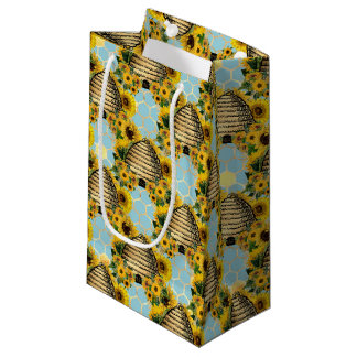 Sonnenblumen- und Bienen-Serie Design Elf Kleine Geschenktüte