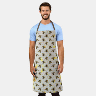 Sonnenblumen- und Bienen-Serie Design Sieben Schürze