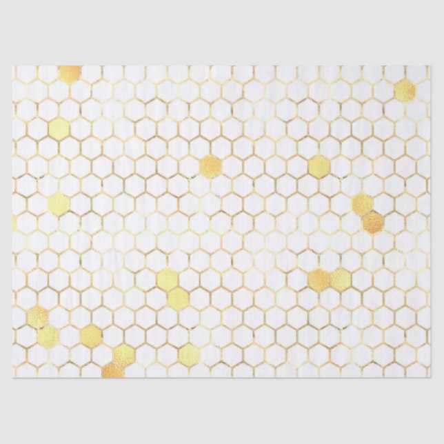Sonnenblumen und Bienenreihen - Design fünf Seidenpapier (Vorderseite)