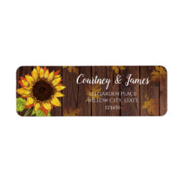 Sonnenblumen und Blätter | Rustikale Hochzeit von