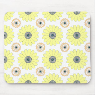 Sonnenblumen und blühendes, nahtloses Muster Mousepad