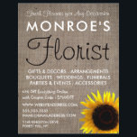 Sonnenblumen und Burlap, Floristrische Werbung Flyer<br><div class="desc">Sonnenblumen und Burlap,  Floristry Werbung Flyer von The Business Card Store.</div>