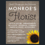 Sonnenblumen und Burlap, Floristrische Werbung Flyer<br><div class="desc">Sonnenblumen und Burlap,  Floristry Werbung Flyer von The Business Card Store.</div>