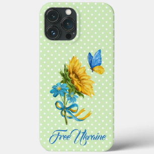 Sonnenblumen und Butterfly Ukraine Unterstützung Case-Mate iPhone Hülle