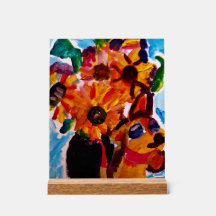 Sonnenblumen und Chihuahua 
