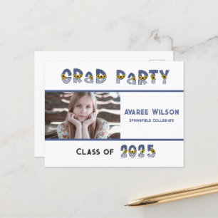 Sonnenblumen und ein Denim Daughter Foto High Scho Postkarte