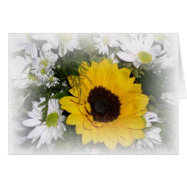 Sonnenblumen und Gänseblumen (Vorderseite (Horizontal))