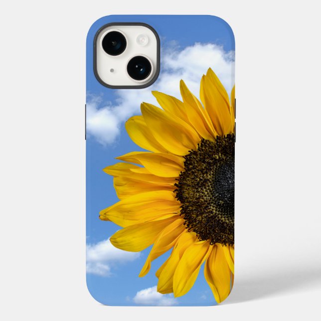 Sonnenblumen und Himmel Case-Mate iPhone Hülle (Rückseite)