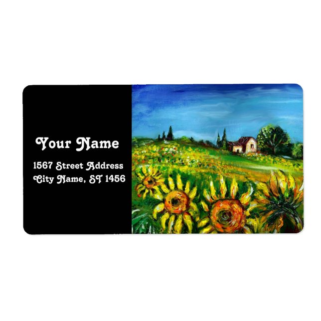 SONNENBLUMEN UND LÄNDER IN DER Toskana (Vorne)