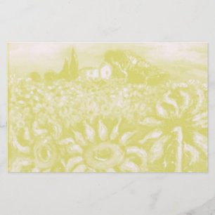 SONNENBLUMEN UND LÄNDER IN DER Toskana Briefpapier