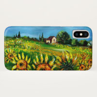 SONNENBLUMEN UND LÄNDER IN DER Toskana