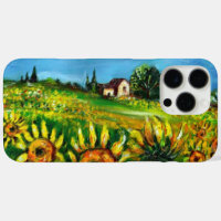 SONNENBLUMEN UND LÄNDER IN DER Toskana