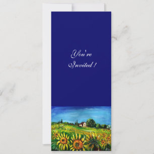 SONNENBLUMEN UND LÄNDER IN DER Toskana, Einladung