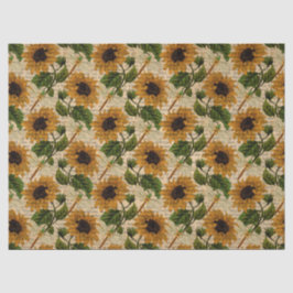 Sonnenblumen und Libellen Serie Design 12 Seidenpapier