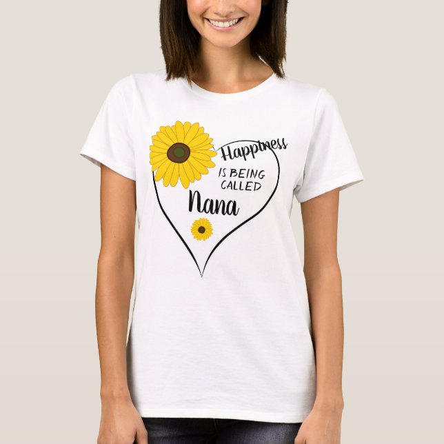 Sonnenblumen und Nana T-Shirt (Vorderseite)
