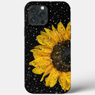 Sonnenblumen und Regentropfen Case-Mate iPhone Hülle
