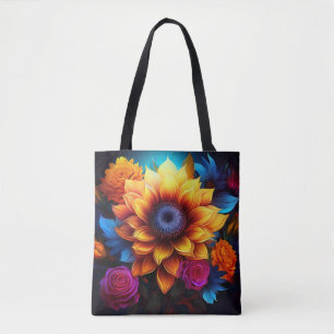 Sonnenblumen und Rose - Lebhafte Blumenpracht