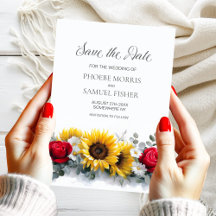 Sonnenblumen und Rosen Hochzeit Termin vormerken