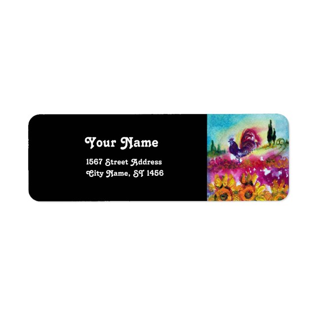 SONNENBLUMEN UND SCHWARZE ROOSTER (Vorne)