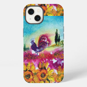 SONNENBLUMEN UND SCHWARZER HAHN iPhone HÜLLE
