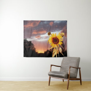 SONNENBLUMEN UND SOMMERSONNENANSCHLUSS MIT PINKKLO WANDTEPPICH