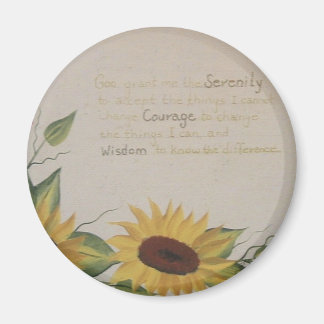 Sonnenblumen und Stille Gebetsmagnet Magnet