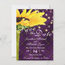 Sonnenblumen und Strandlicht bei Lila Hochzeit