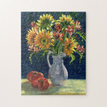 "Sonnenblumen und Tomaten" Jigsaw Puzzle