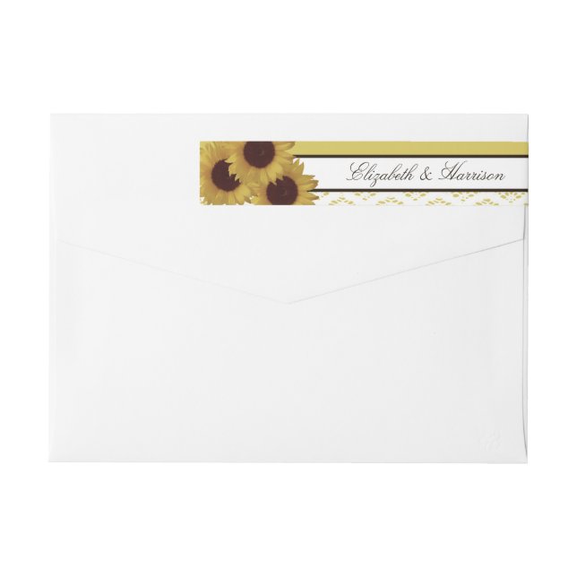 Sonnenblumen und Vintage Hochzeit (Rückseite)