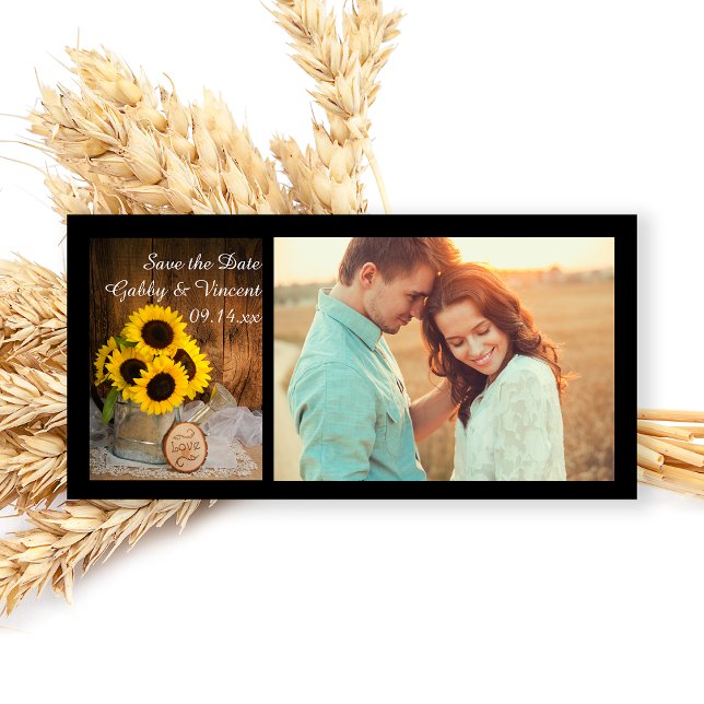 Sonnenblumen und Wasser kann Hochzeit speichern da Save The Date (Von Creator hochgeladen)
