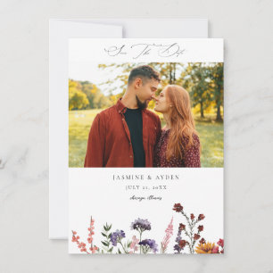 Sonnenblumen und Wildblumen Hochzeit mit Blumen 2 Save The Date