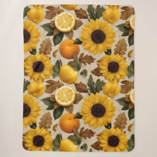Sonnenblumen und Zitrusfrüchte Wohngestaltung im H Sherpadecke