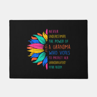 Sonnenblumen unterschätzen den Power von Oma nie Fußmatte