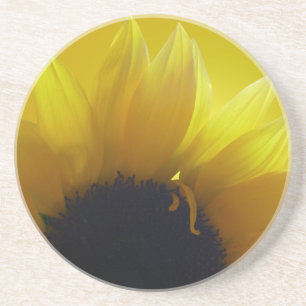 Sonnenblumen-Untersetzer Fröhliche Gelbe Blumen-Ge Getränkeuntersetzer