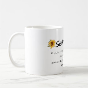 Sonnenblumen - Unterstützung, Gläser, Geheimnisse Kaffeetasse