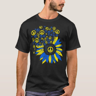 Sonnenblumen-Unterstützung Ich stehe mit der Ukrai T-Shirt