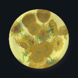 Sonnenblumen Van Gogh | | 1888 Pappteller<br><div class="desc">"Sonnenblumen" wurden von Vincent van Gogh im Jahre 1888 abgeschlossen</div>