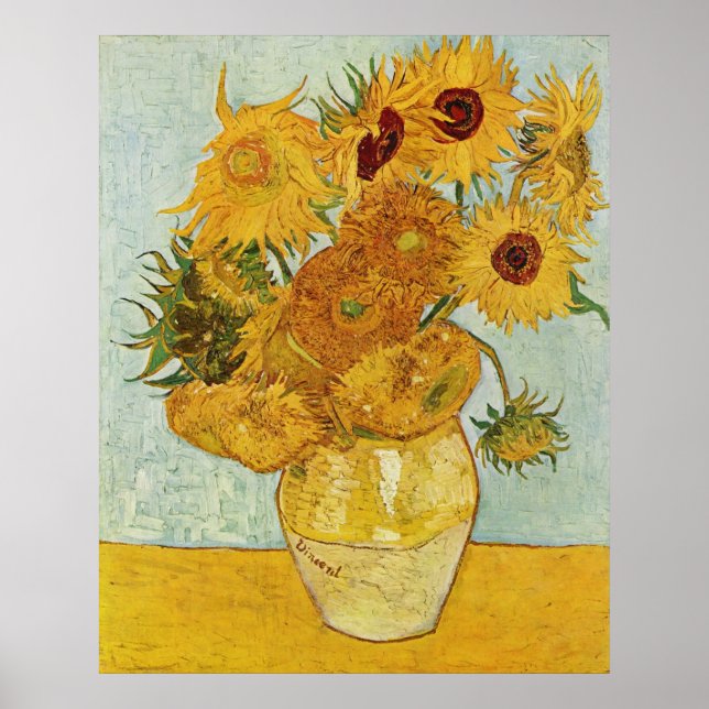 Sonnenblumen, Van Gogh Poster (Vorne)