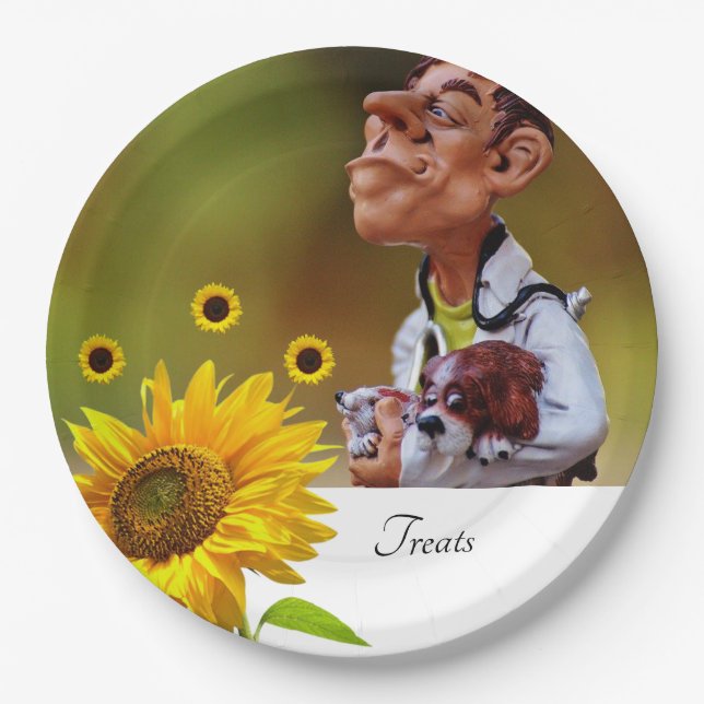 Sonnenblumen Veterarian Paper Teller (Vorderseite)