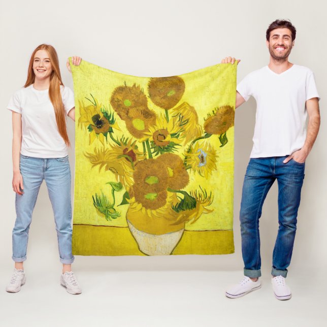 Sonnenblumen Vincent van Gogh Fleecedecke (Beispiel)
