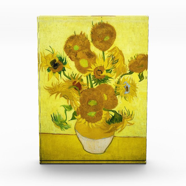 Sonnenblumen Vincent van Gogh Fotoblock (Vorderseite)