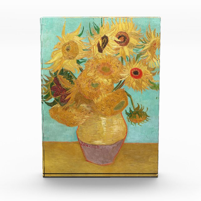 Sonnenblumen Vincent van Gogh Fotoblock (Vorderseite)