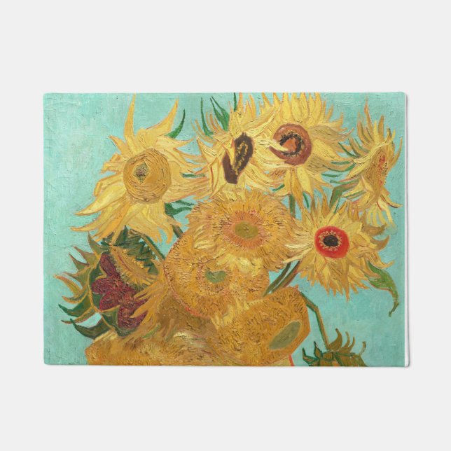 Sonnenblumen Vincent van Gogh Fußmatte (Vorderseite)