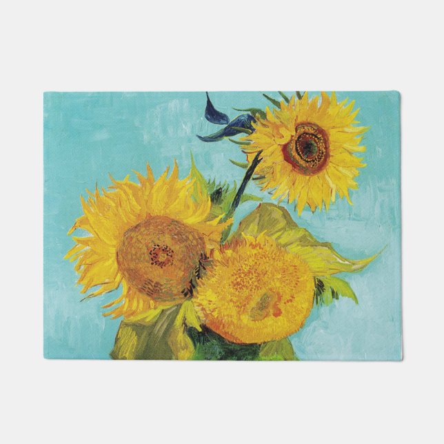 Sonnenblumen Vincent van Gogh Fußmatte (Vorderseite)