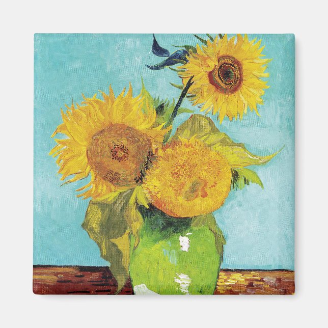 Sonnenblumen Vincent van Gogh Magnet (Vorne)