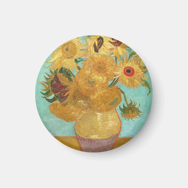 Sonnenblumen Vincent van Gogh Magnet (Vorne)