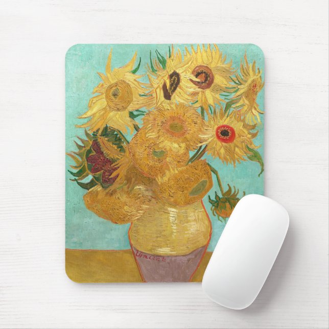 Sonnenblumen Vincent van Gogh Mousepad (Mit Mouse)